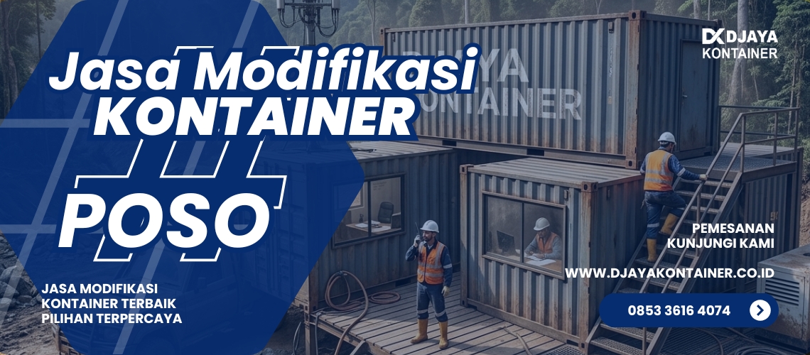 Jasa Modifikasi Kontainer Kantor Poso