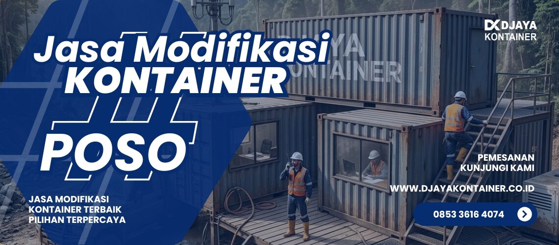 Jasa Modifikasi Kontainer Kantor Poso